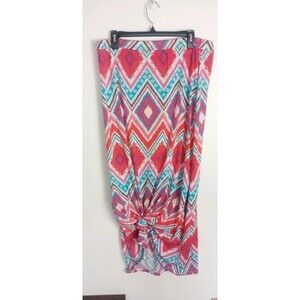 PLUS Size 2X Women's Colorful Skirt